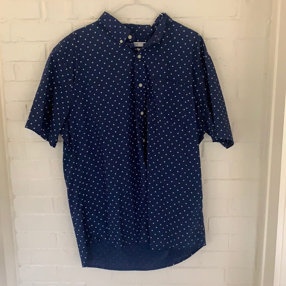 Men’s XL Blue Short Sleeve Button Down Shirt